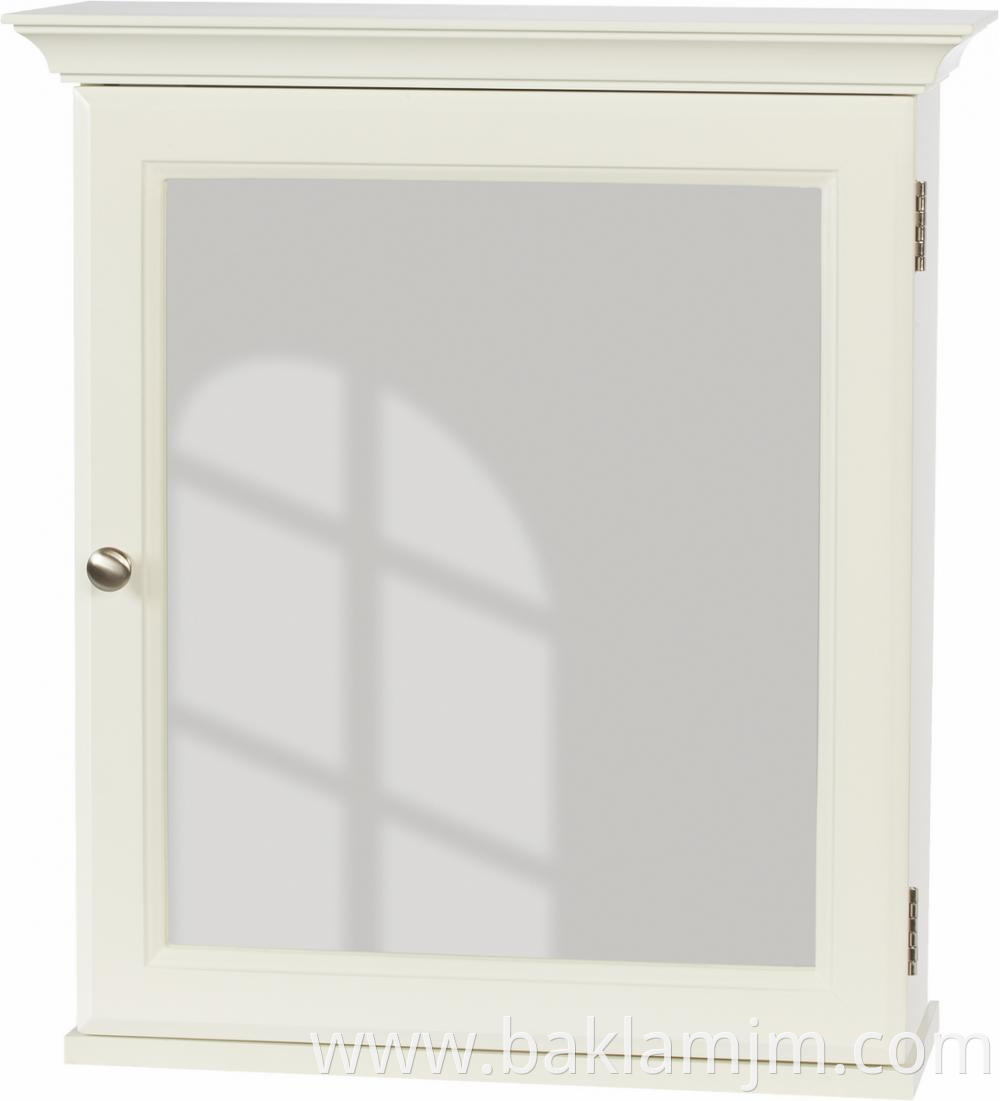 White Bathroom Cabinet With Mirror